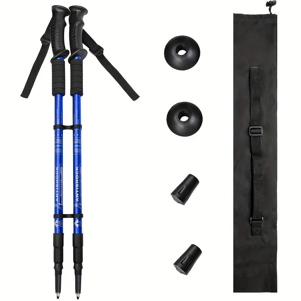 TRAVYLO - Adjustable Trekking Poles for Balanced Trail Support