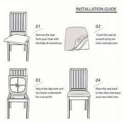 JACQURENEW - Stretch Jacquard Chair Covers for Statement Dining Seating