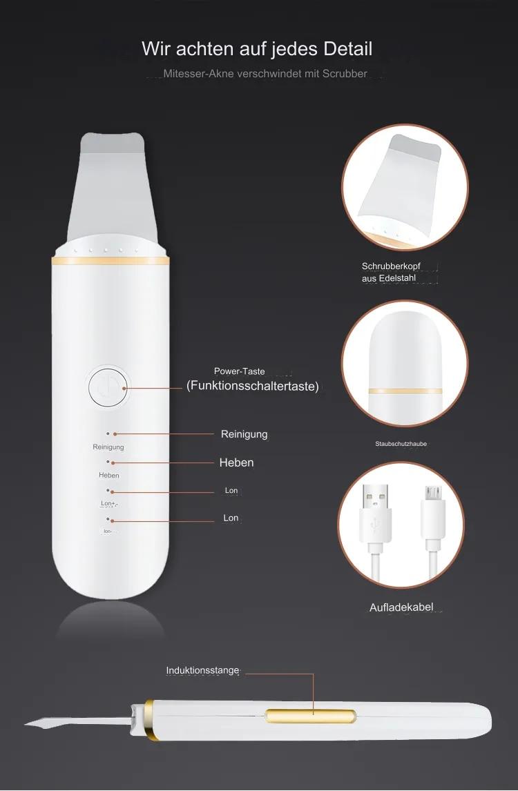 ZELUNEA - Ultrasonic Skin Scrubber for Clearer, Smoother Skin