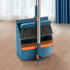BRISTORA - Rotating Broom and Dustpan Set for Bend-Free Cleaning