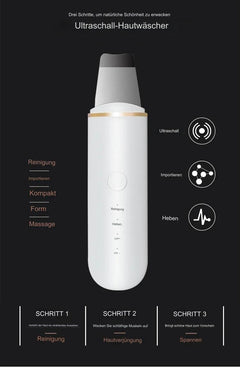 ZELUNEA - Ultrasonic Skin Scrubber for Clearer, Smoother Skin