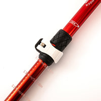External Lock Trekking Pole Anti-Slip Lightweight Walking Stick Aluminum Alloy Telescopic Walking Stick Three Sections Adjustable Height Mountain Climbing Hiking Portable Unisex