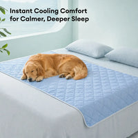 FROZELI - Reversible Cooling Dog Blanket for Cooler, Cleaner Sofas
