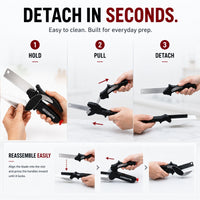 SNIVORA - 2-In-1 Kitchen Scissors for Faster, Cleaner Prep