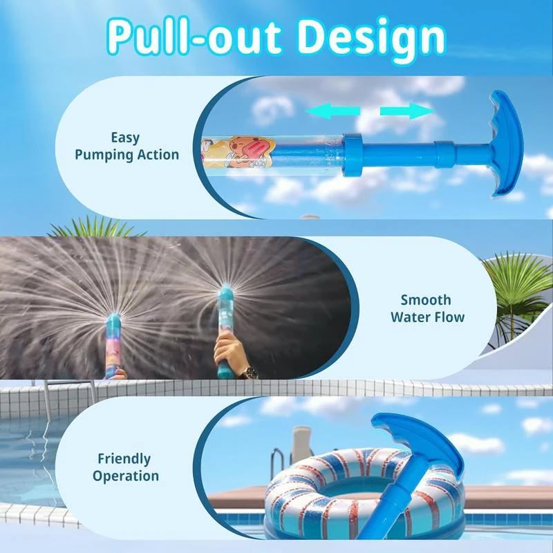SPLAZORA - Pull-Out Water Shooter for Spectacular Outdoor Play
