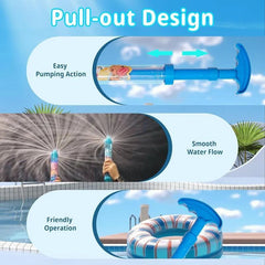SPLAZORA - Pull-Out Water Shooter for Spectacular Outdoor Play