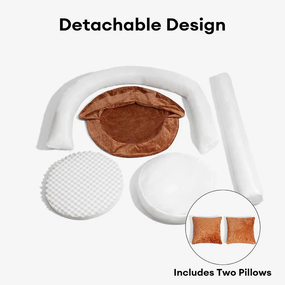 PAVLUNE - Statement Velvet Dog Bed for Cushioned Joint Support