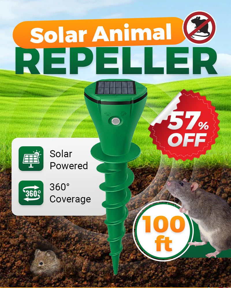 BURROVEX - Solar Ground Repeller for a Burrow-Free Garden