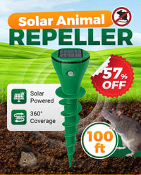 💥Hot Sale 50% OFF🌿Solar Powered Waterproof Screw Mole Repellent