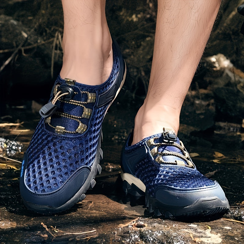 VELQARO - Men's Mesh Sneakers for Cushioned Outdoor Comfort