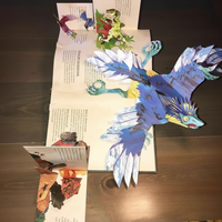 SAURIVA - 3D Pop-Up Dinosaur Book for Imaginative Storytime