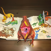 SAURIVA - 3D Pop-Up Dinosaur Book for Imaginative Storytime