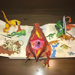 SAURIVA - 3D Pop-Up Dinosaur Book for Imaginative Storytime