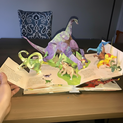 SAURIVA - 3D Pop-Up Dinosaur Book for Imaginative Storytime