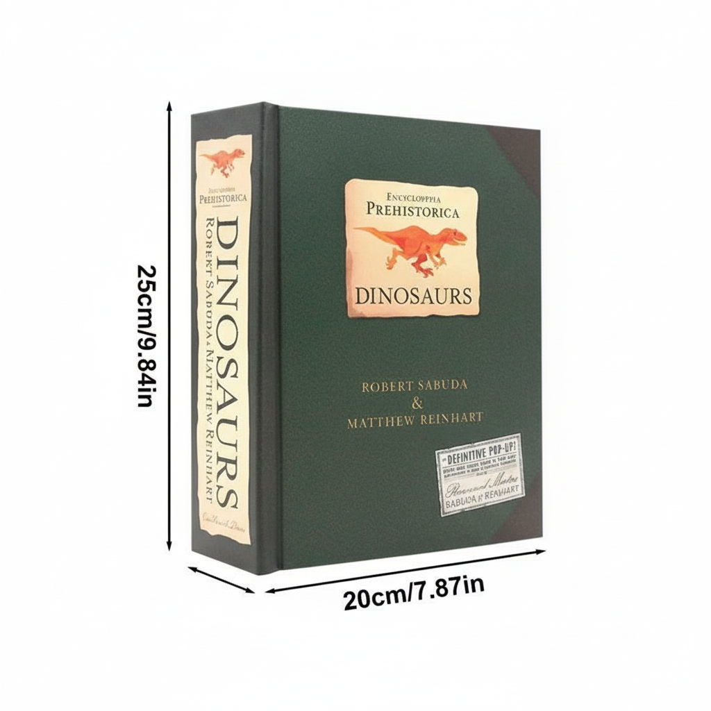 SAURIVA - 3D Pop-Up Dinosaur Book for Imaginative Storytime