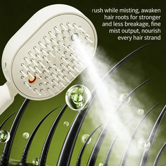 TANGLIVA - Electric Mist Brush for Gentle Detangling and Frizz Control