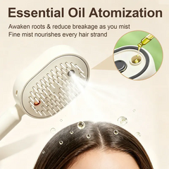 TANGLIVA - Electric Mist Brush for Gentle Detangling and Frizz Control