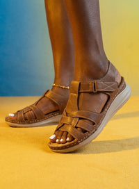 Women's Sandals Walking Shoes Arch Support - Wide Fit | Women's Comfort Walking Sandals | Ergonomic Footwear | Shock Absorbing Open Toe Sandals