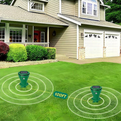 MOLVERRA - Solar Mole Repeller for Quiet Garden Protection