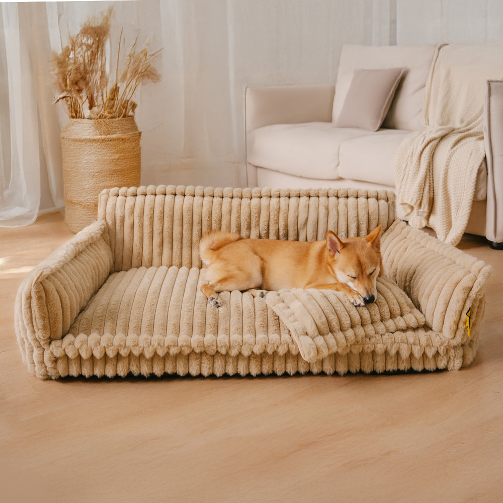 PLOVENA - Plush Orthopedic Dog Sofa for Supportive Rest