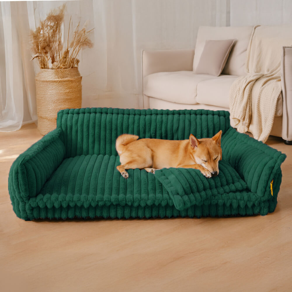 PLOVENA - Plush Orthopedic Dog Sofa for Supportive Rest