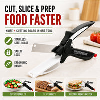 SNIVORA - 2-In-1 Kitchen Scissors for Faster, Cleaner Prep