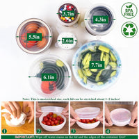 ECOCOVER - Stretchable Silicone Lids for Fresher Food Storage