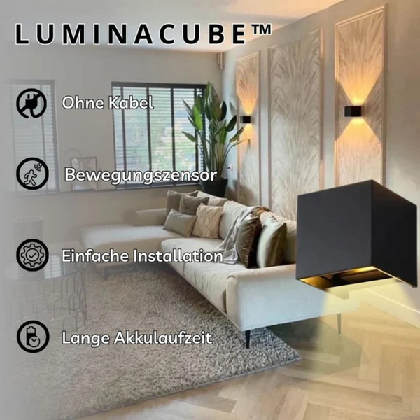 LuminaCube - Die kabellose und luxuriöse Wandlampe!