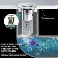 DRAIVEL - Polished Pop-Up Drain Stopper That Traps Hair and Prevents Clogs