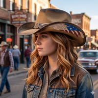 EAGLORY - Patriotic Cowboy Hat for Standout Anniversary Style