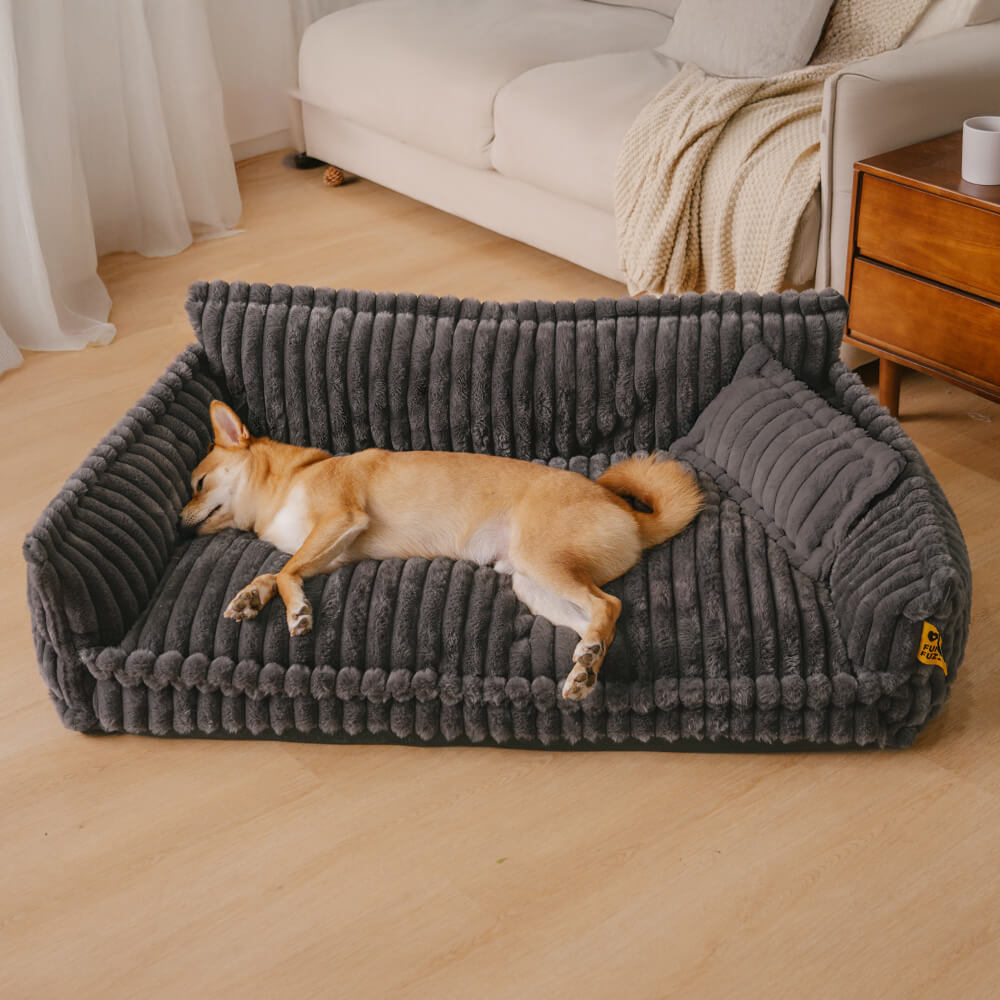 PLOVENA - Plush Orthopedic Dog Sofa for Supportive Rest