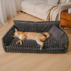 PLOVENA - Plush Orthopedic Dog Sofa for Supportive Rest