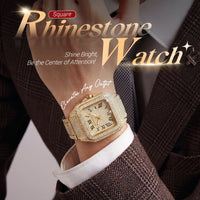 ✨Luxury Square Rhinestone Watch – Elegant Sparkle for Every Occasion✨