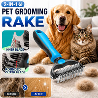 COATGUARD - Dual-Sided Pet Comb for Easy Deshedding and Detangling