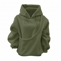 PAWVELA - Teddy Fleece Pet Pouch Hoodie for Cozy Carrying