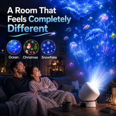 TIDELYN - Rotating LED Projector for Calming Ocean Ambience