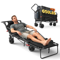 FOLVENA - Convertible Wagon Chair for Mobile Outdoor Comfort