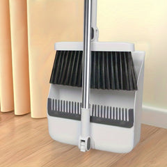 BRISTORA - Rotating Broom and Dustpan Set for Bend-Free Cleaning