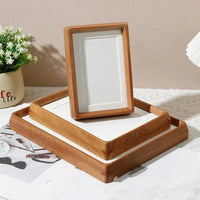 Houten Fotolijst met Afgeronde Hoeken en Acryl Voorplaat voor Tafelopstelling