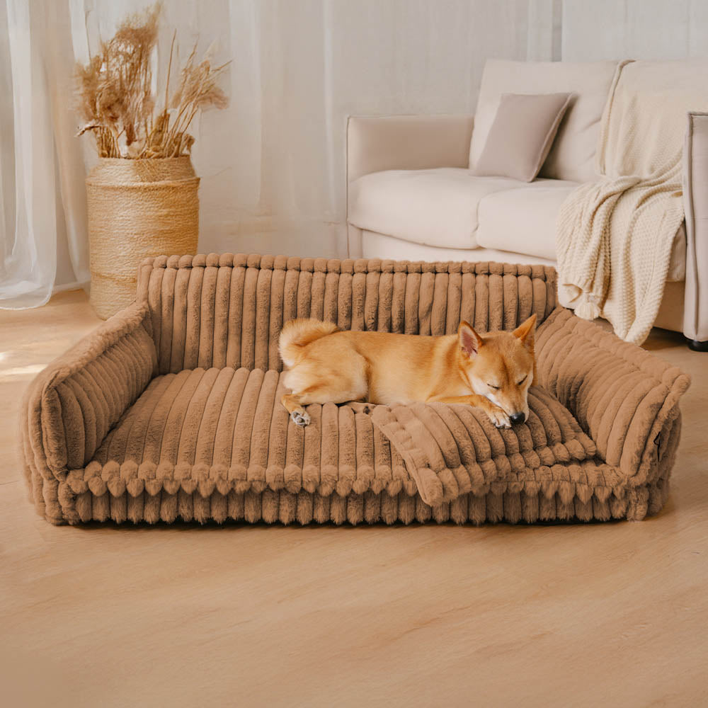 PLOVENA - Plush Orthopedic Dog Sofa for Supportive Rest