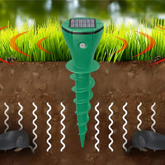 MOLVERRA - Solar Mole Repeller for Quiet Garden Protection