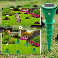 💥Hot Sale 50% OFF🌿Solar Powered Waterproof Screw Mole Repellent