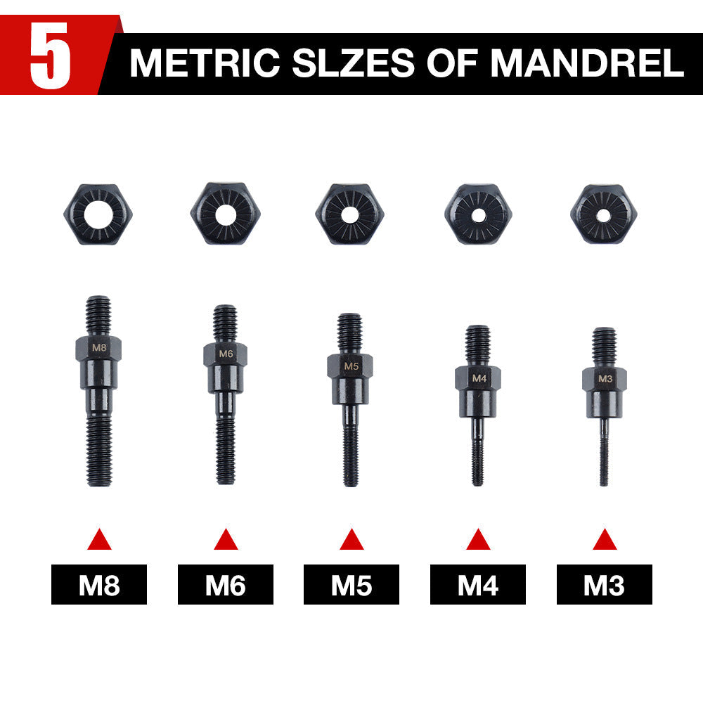 RIVELIQ - Drill Rivet Nut Adapter for Fast Work in Tight Spaces