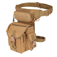 Men's Tactical Waist Bag Leg Hanging B Type Cross Leg Belt Outdoor Riding Hiking Thigh Bag