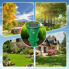 MOLVERRA - Solar Mole Repeller for Quiet Garden Protection