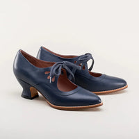 ELDOVRA - Edwardian Leather Heels for Comfortable All-Day Walking
