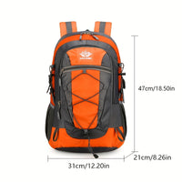 Multi Functional Outdoor Moutaineering Bag, Lightweight Travel Hiking Luggage Storage Backpack, Can Fix Hiking Poles, The Bag May Have a Slight Color Difference Due to Lighting