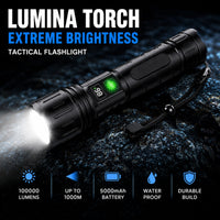 LUMINA TORCH – Extreme Brightness Tactical Flashlight