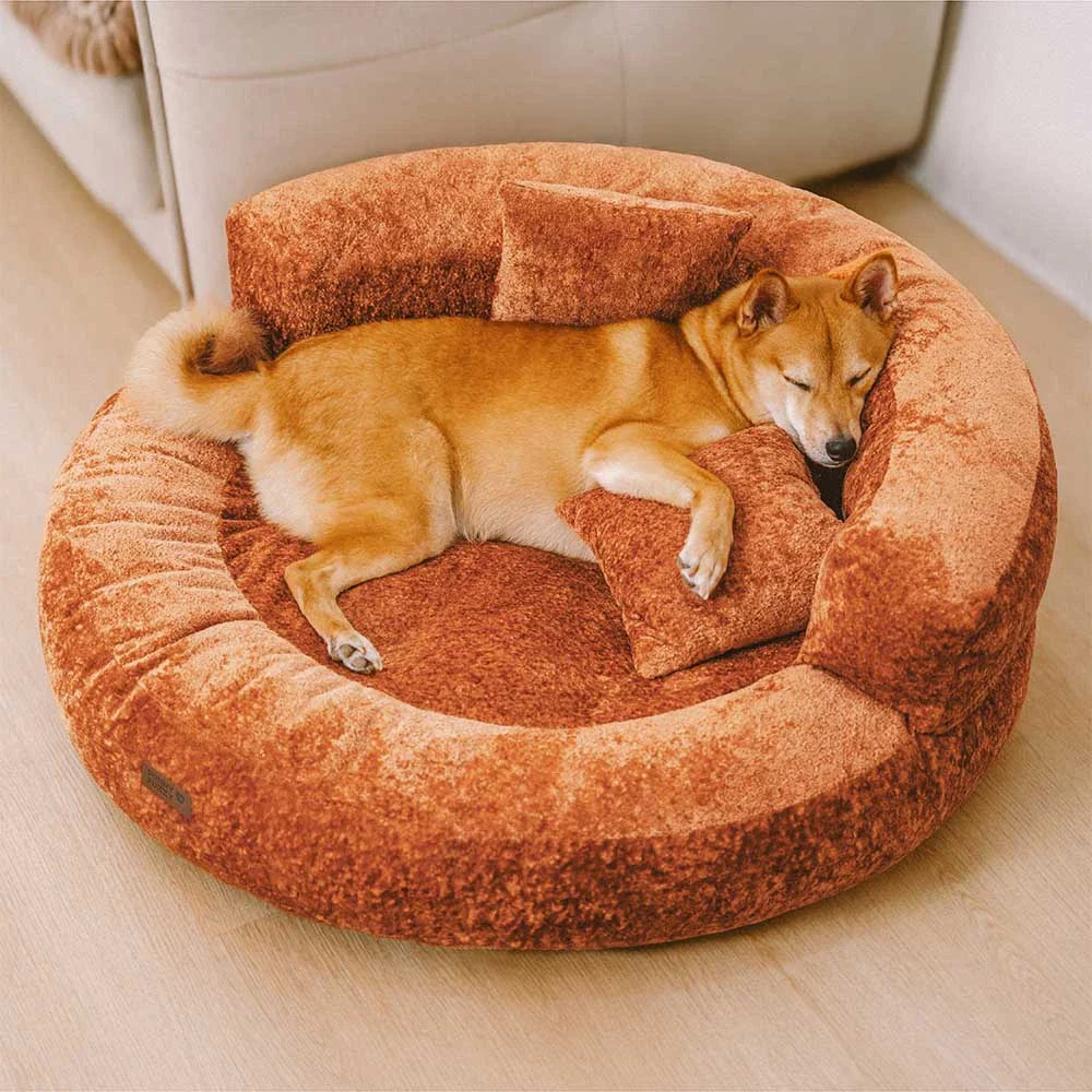 PAVLUNE - Statement Velvet Dog Bed for Cushioned Joint Support