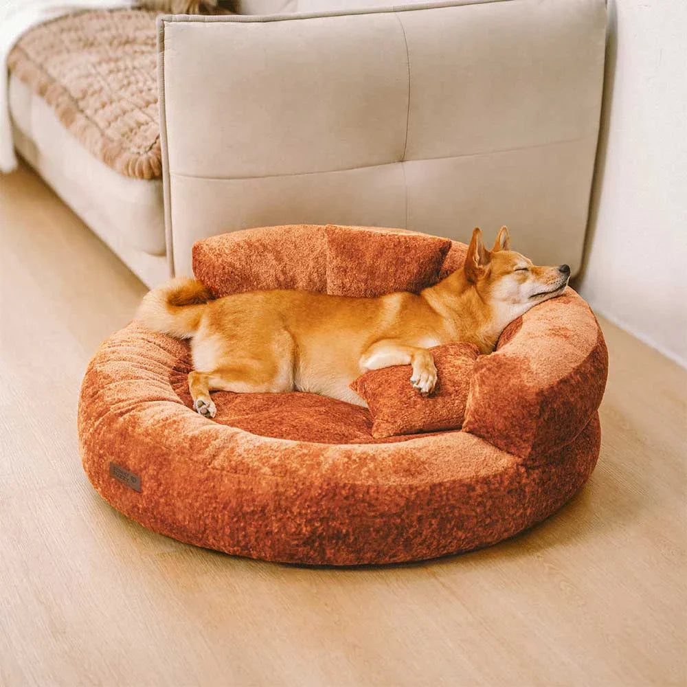 PAVLUNE - Statement Velvet Dog Bed for Cushioned Joint Support